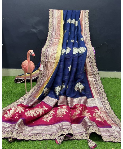 Soft organza saree