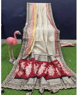 Soft organza saree
