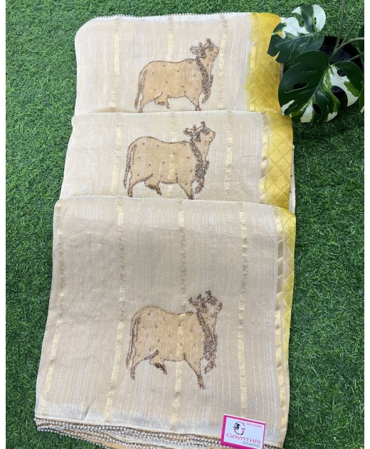Tissue georgette  saree