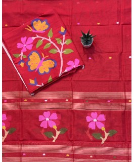 Khadhi jamdani dress material