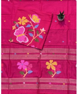 Khadhi jamdani dress material