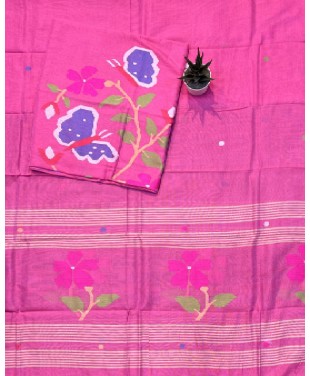 Khadhi jamdani dress material