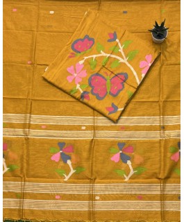 Khadhi jamdani dress material