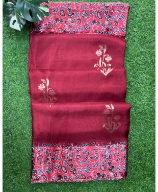 MUNGA AJRAKH SAREE