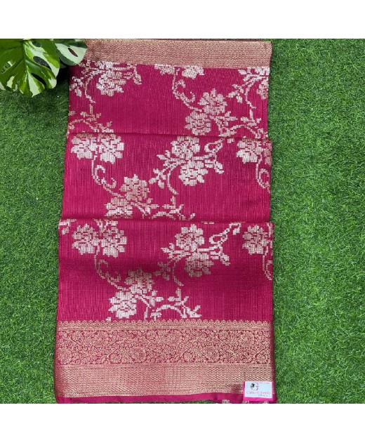 Munga crape  saree