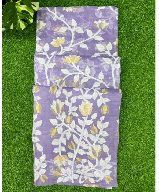 Lotus cotton saree