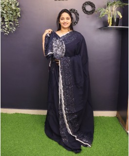 soft organza designer saree