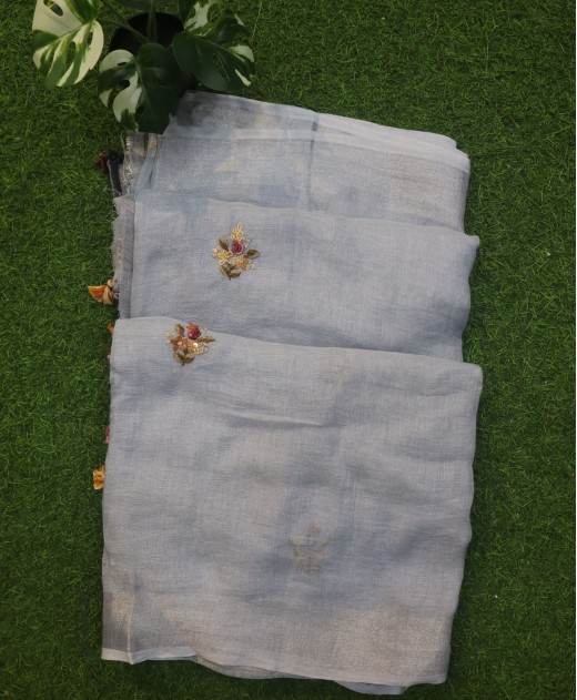 linen cotton saree