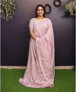 soft organza designer saree
