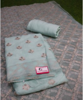 Pure organza dress material