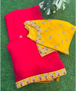 soft Organza designer saree