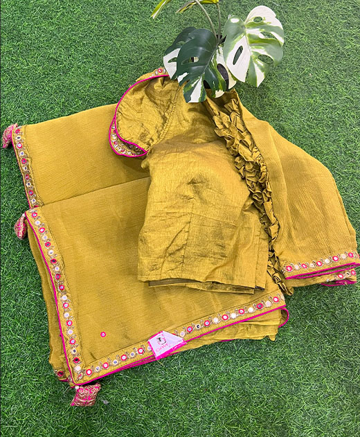 Chinon designer saree