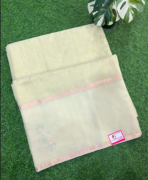linen tissue saree