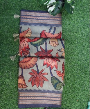 Semi Tussar saree